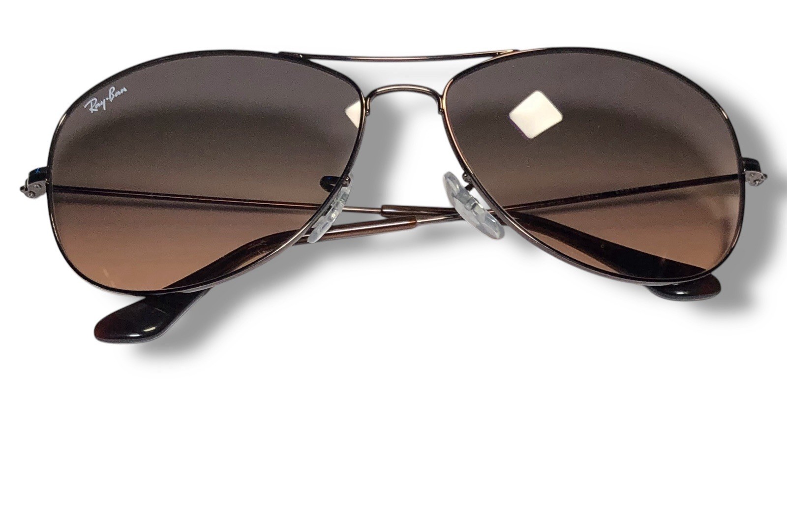 Ray Ban RB3362 Cockpit Sunglasses Gray Pink Gradient L Copper 59mm RARE Color