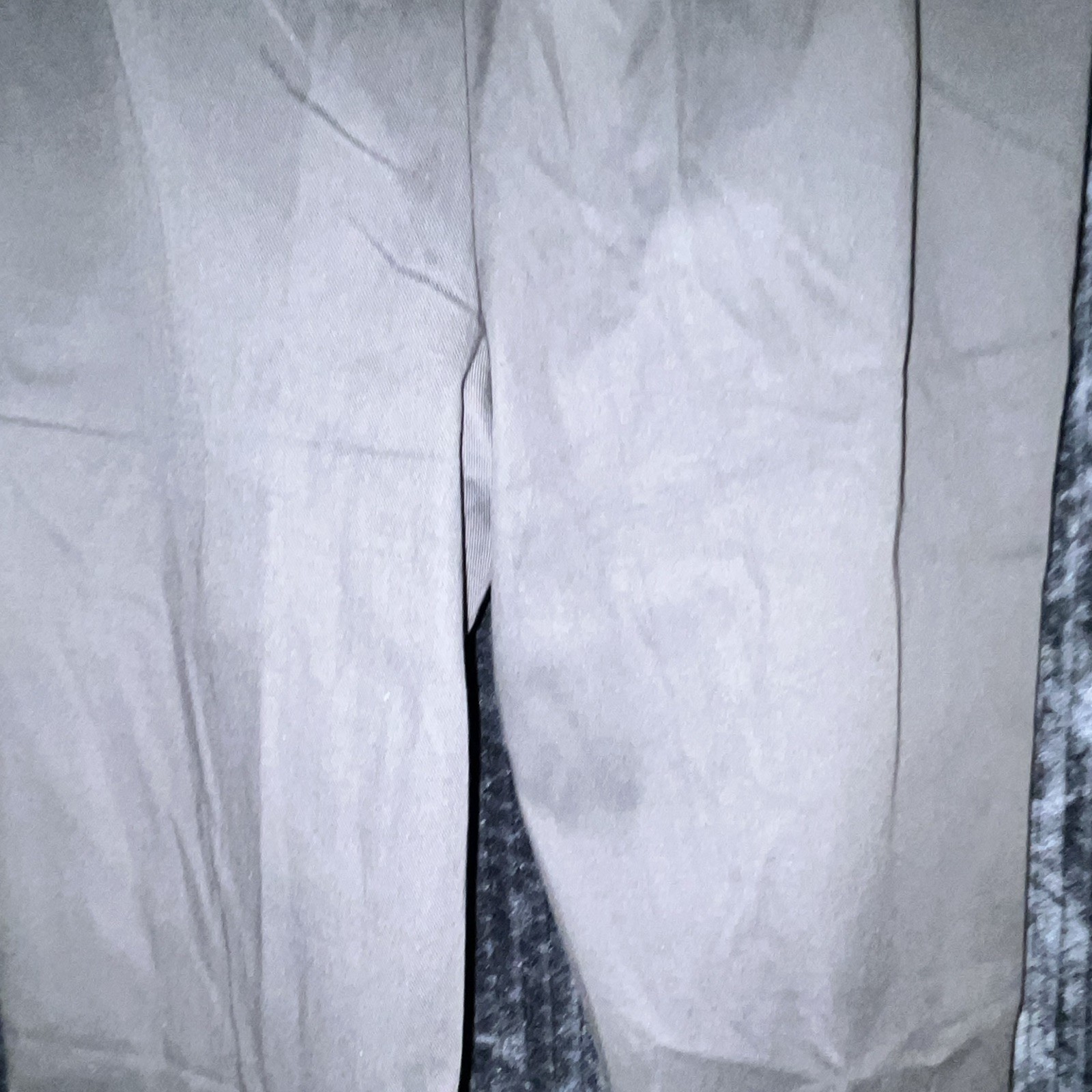 Time and Tru Black Solid Cropped Flat Front Cotton Blend Pants 38W 14