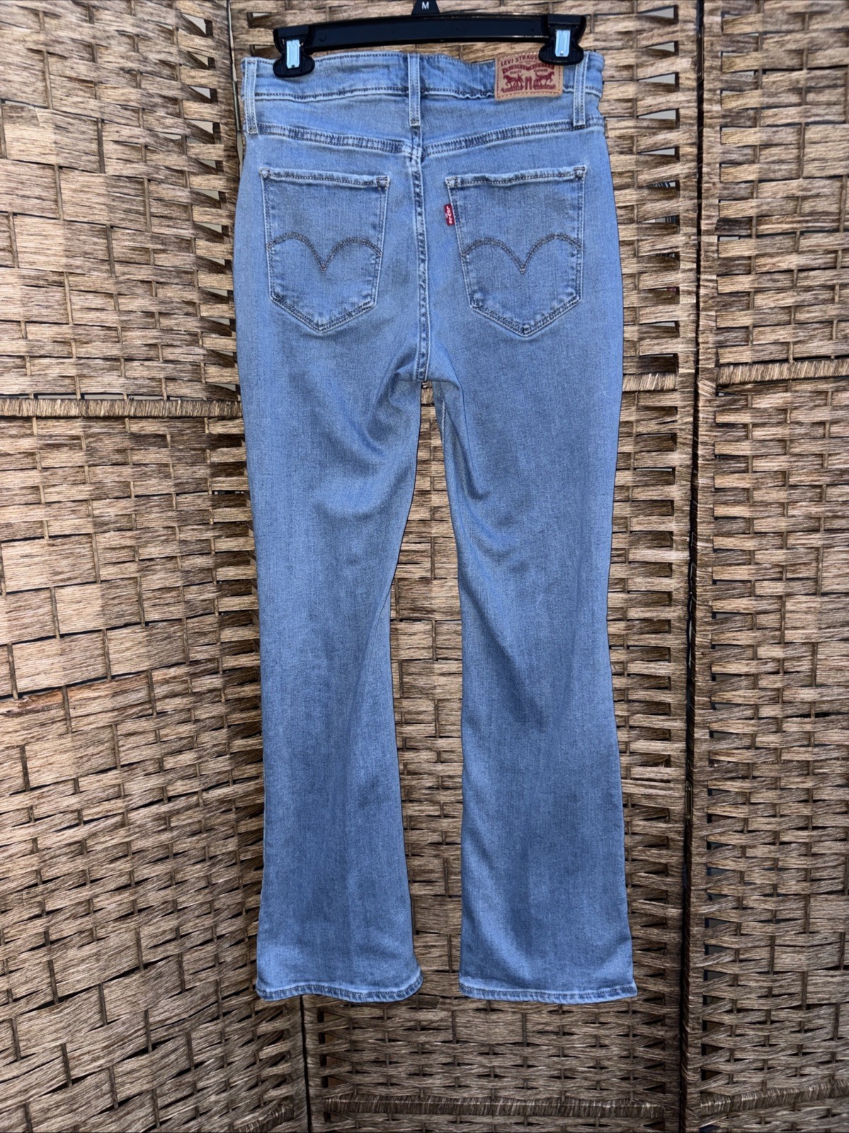 Levi’s 725 High Rise Bootcut Jeans Women’s 28 30 Blue Denim Stretch Medium Wash
