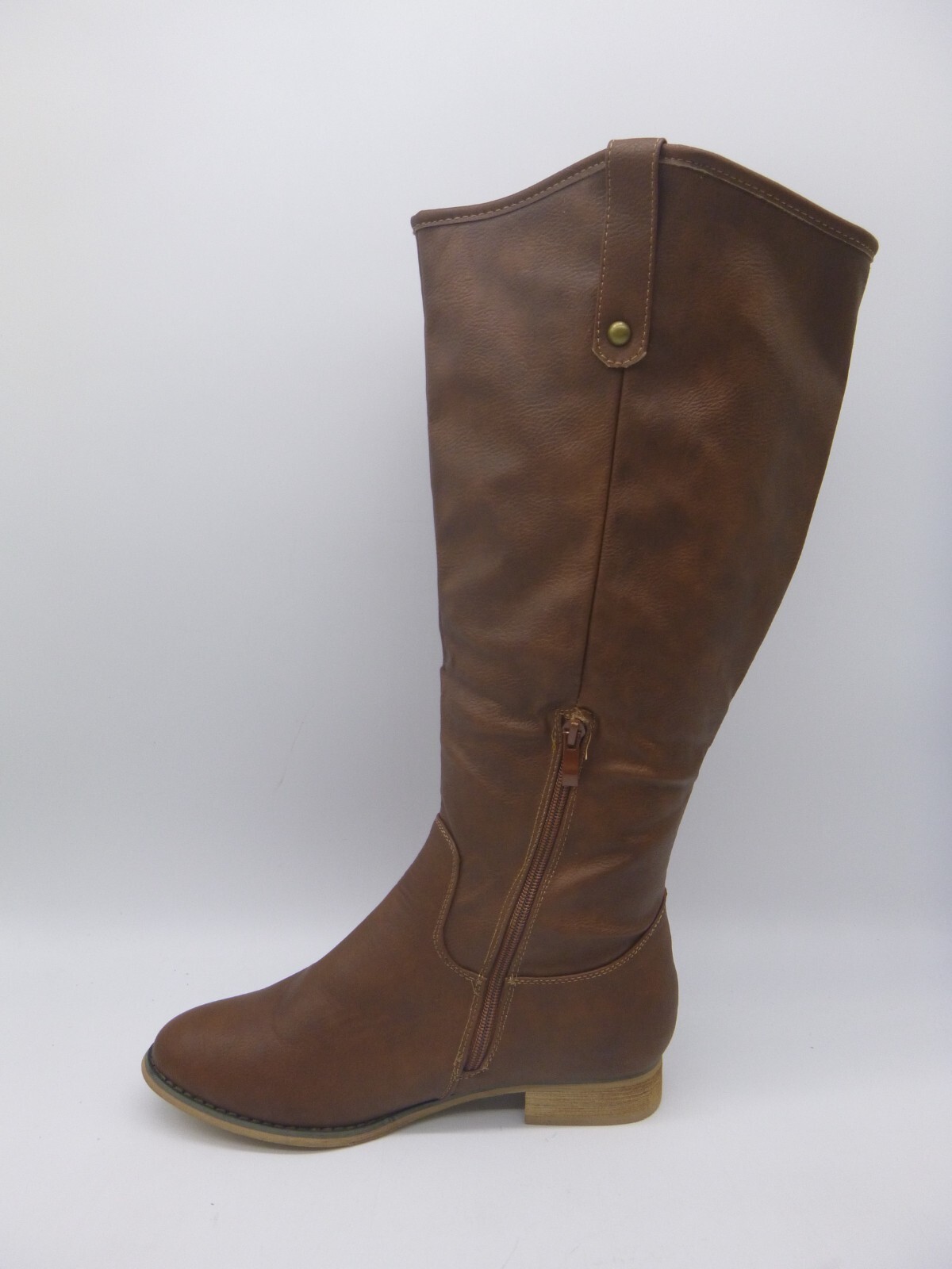 JG Brown PU Synthetic Knee Boots Size 10 M