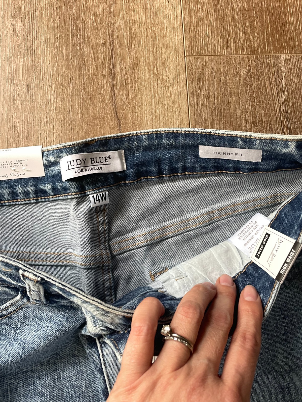 New PLUS Judy Blue Skinny Fit Light Blue Denim JB88266