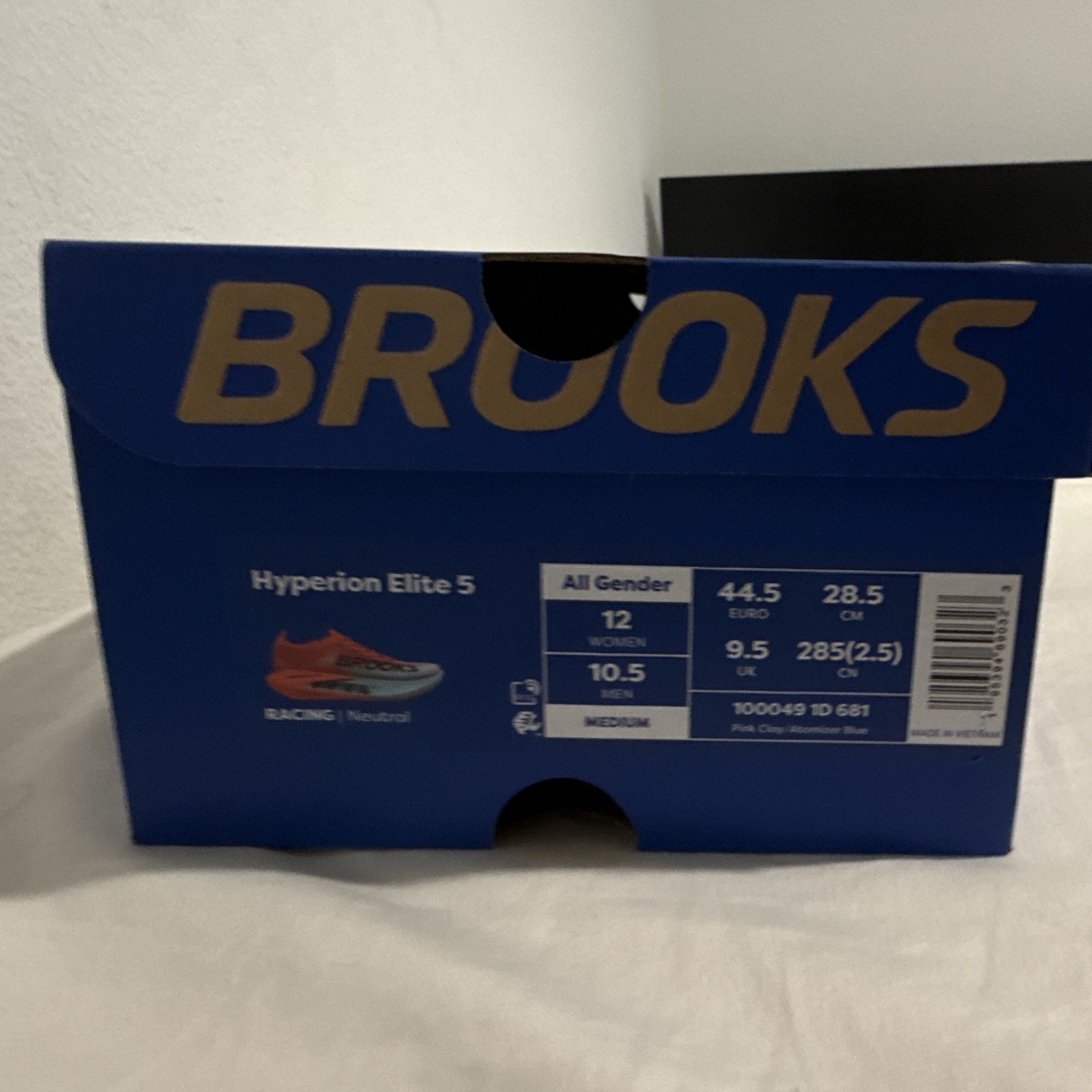 Brooks Hyperion Elite 5 Pink Clay/Atomizer Blue Mesh Low Top Running Shoes