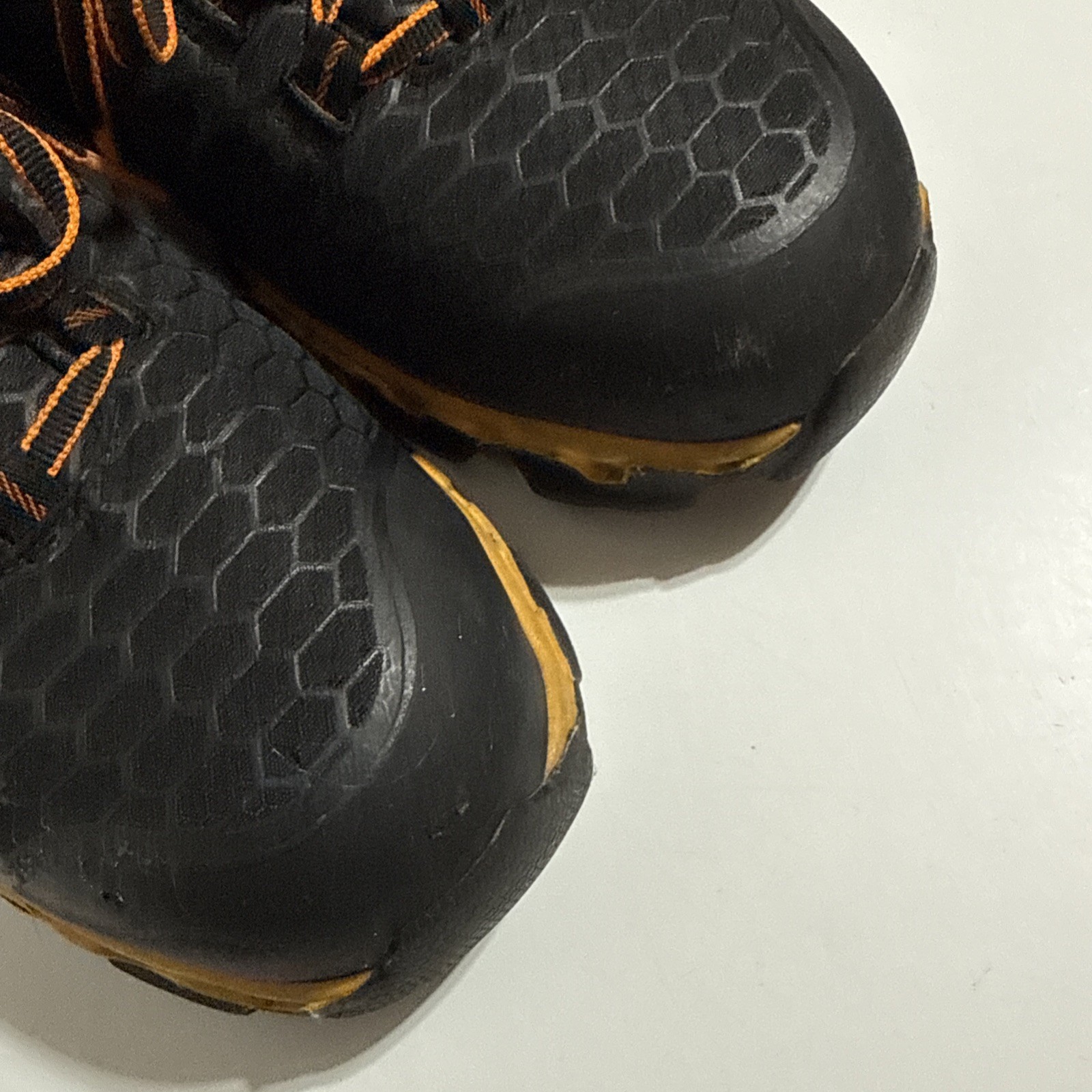 TIMBERLAND PRO Anti Fatigue Men’s 9 Work Shoes Alloy Toe A1B6S Black & Orange