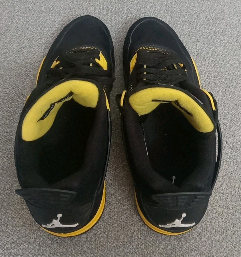 Jordan 4 Retro Thunder Men’s Size 14 Black And Yellow DH6927-017