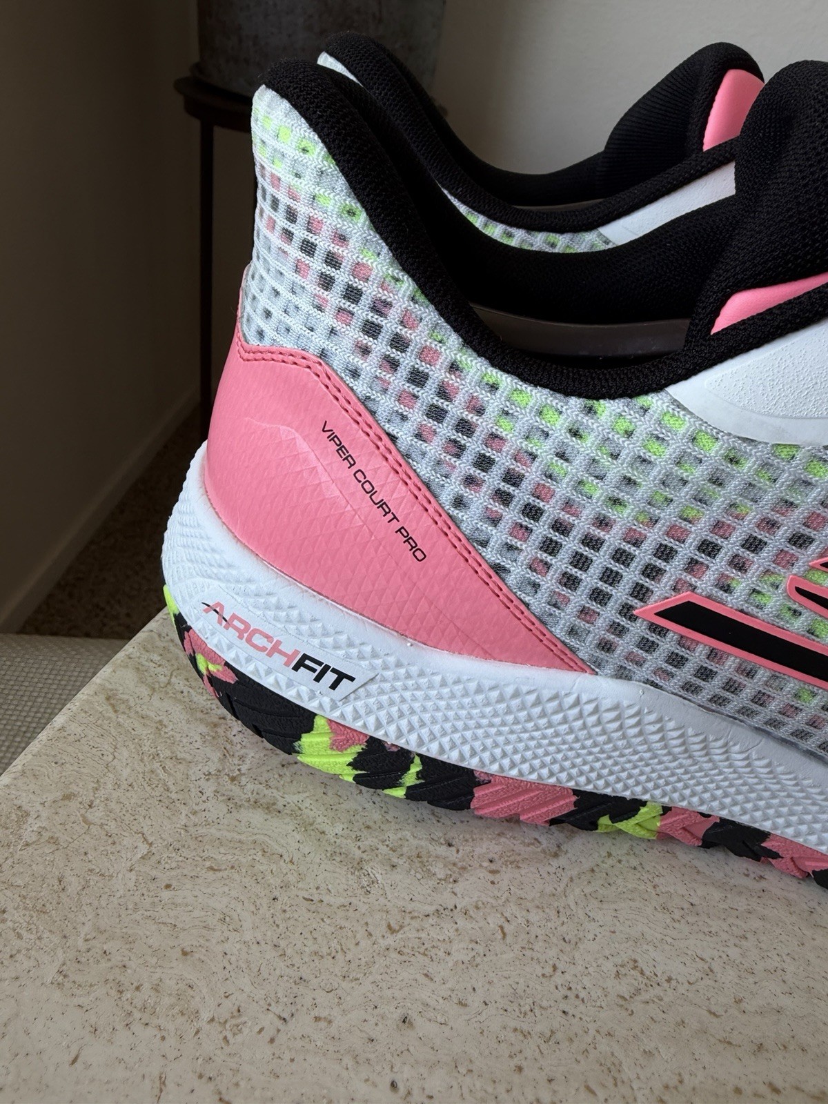 SKECHERS Viper Court Pro Pickleball Shoe Men’s 12 US Pink Power 🔥