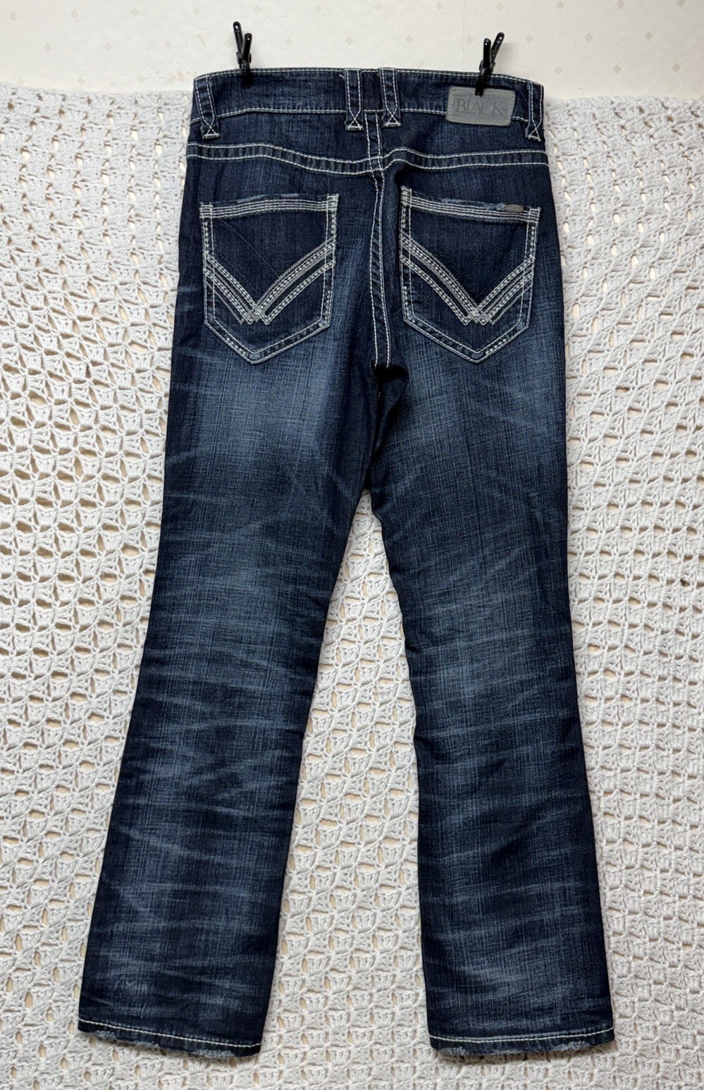 Buckle Black Men’s Jeans Sz 31R Dark Blue Denim Fit No.3 Boot Leg