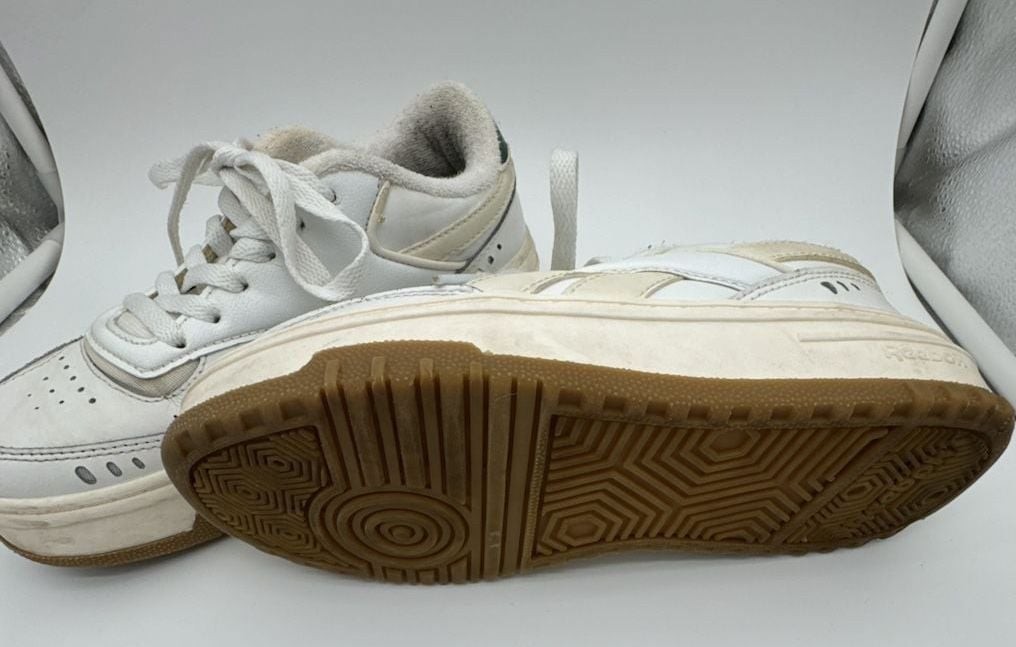 Reebok Smash Edge Platform Sneakers Chalk White Forest Green