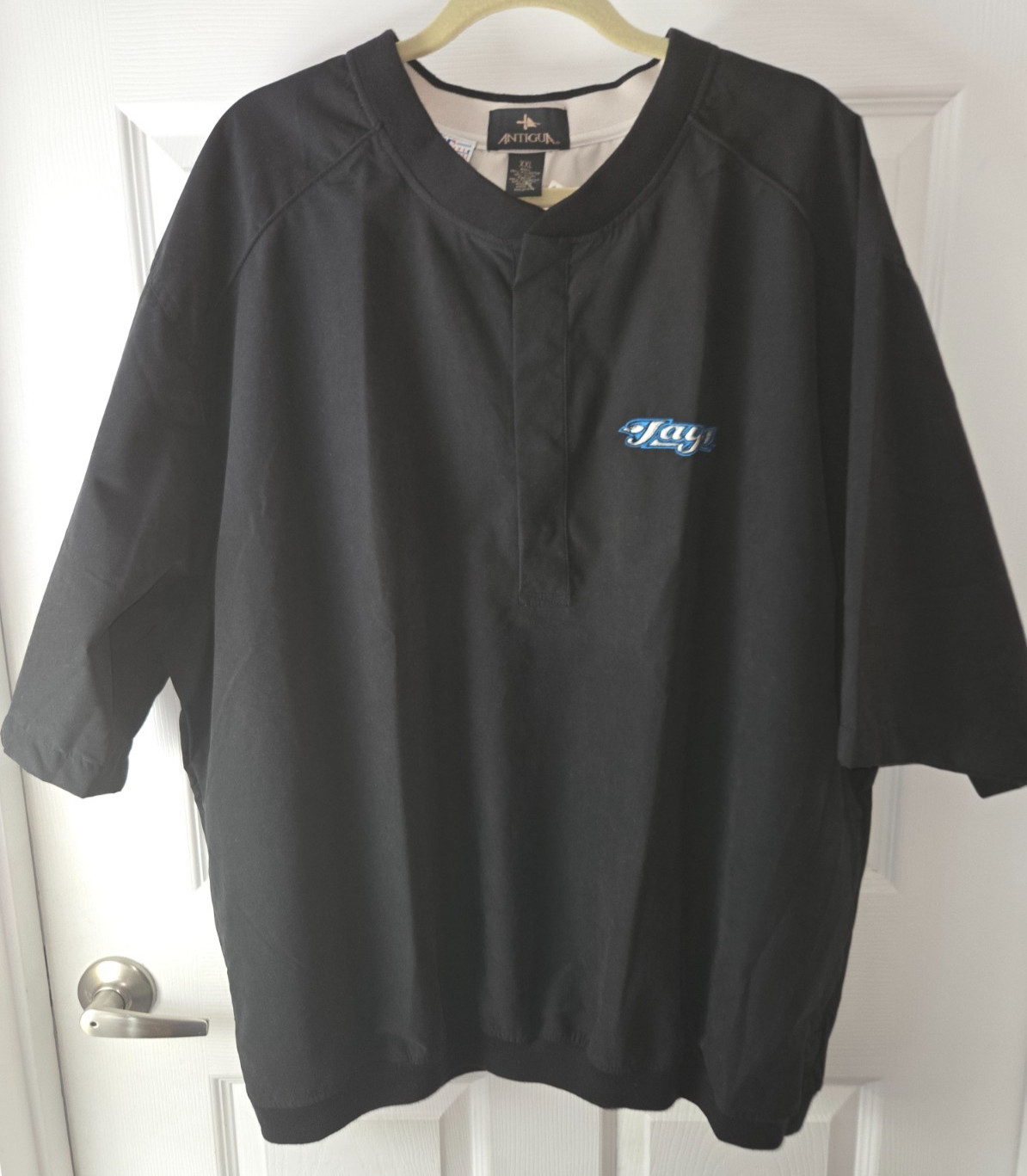 Antigua Pullover, Windbreaker, XXL, SS, NWT, #516301, Blue Jays Baseball Logo