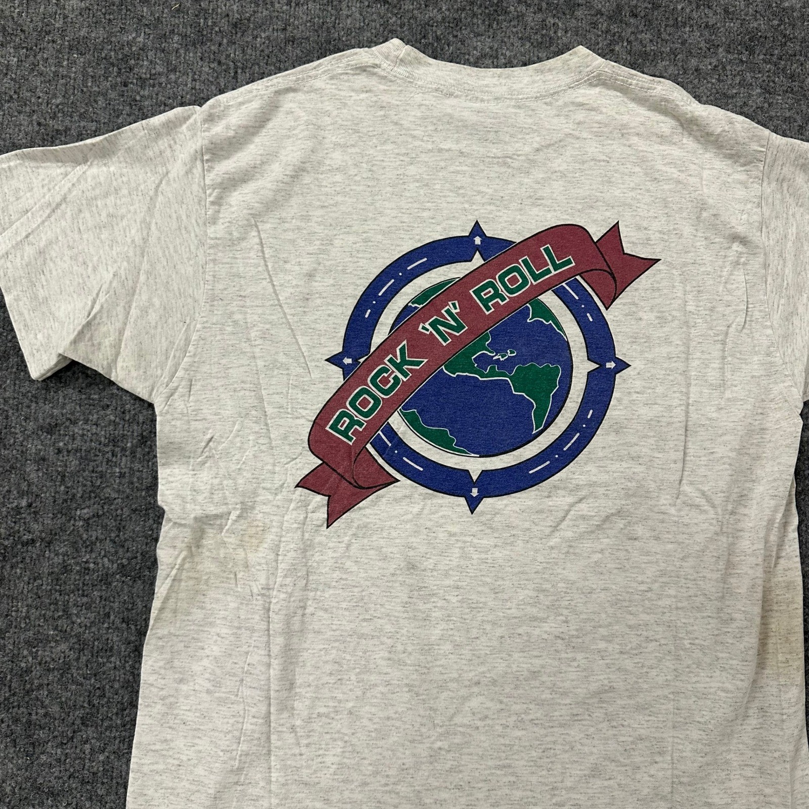 Hard Rock Cafe T-Shirt Mens Size Large Grey Tokyo Rock N Roll Graphic Good
