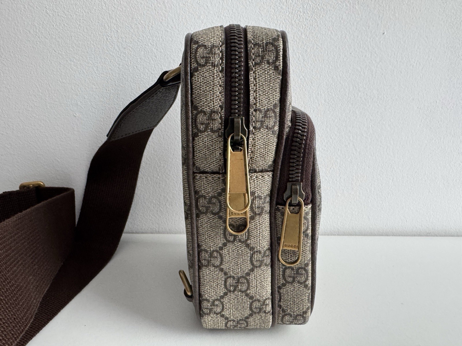 NEW Gucci GG Supreme Monogram Ophidia Web Shoulder Crossbody Bag 752565