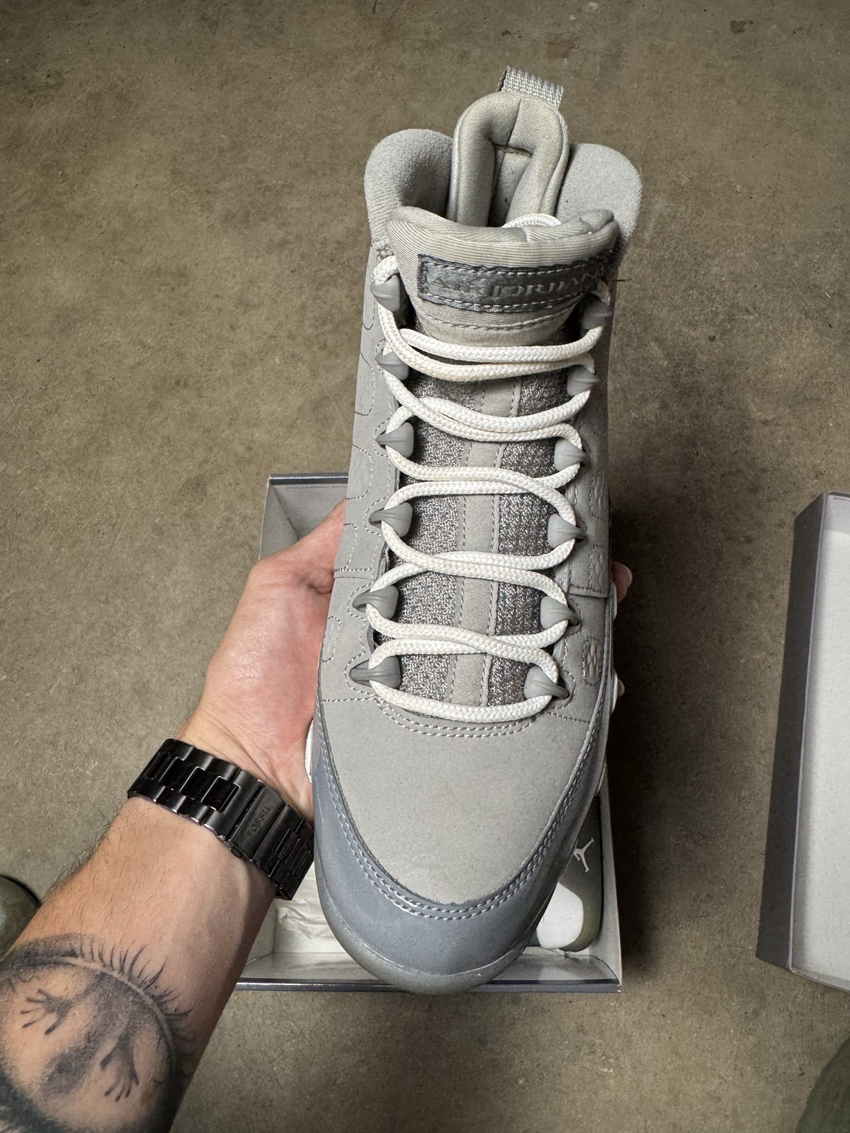 Size 8M/9.5W – Jordan 9 Retro Cool Grey (2025) HV4794-011 Pre-Owned