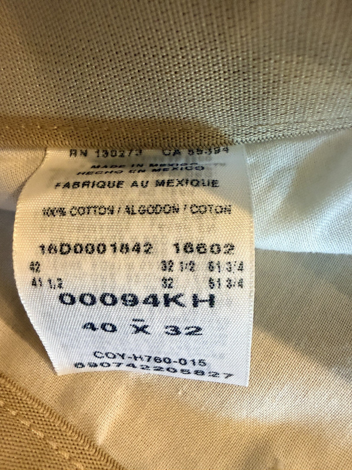 Wrangler Riata Tan Pleated Pants Mens Size 40×32 Tan Country Cowboy Western