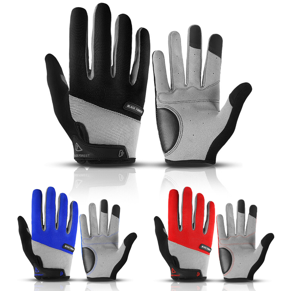 Men Women Full Finger Touch Screen Cycling Gloves MTB DH Mountain Bike Gloves US
