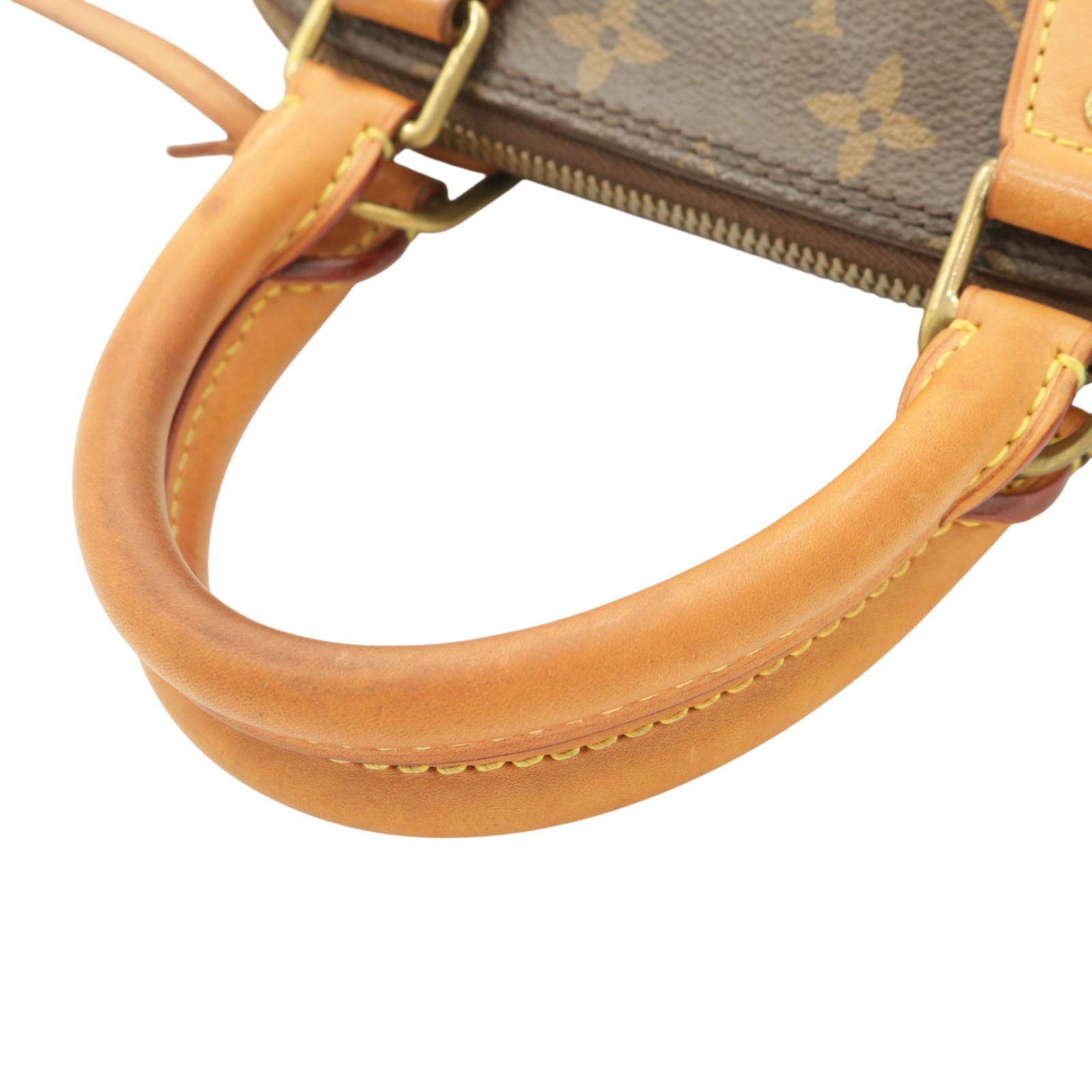 Auth.Louis Vuitton M53152 Alma BB Hand Bag Brown Monogram Canvas Serial: RFID