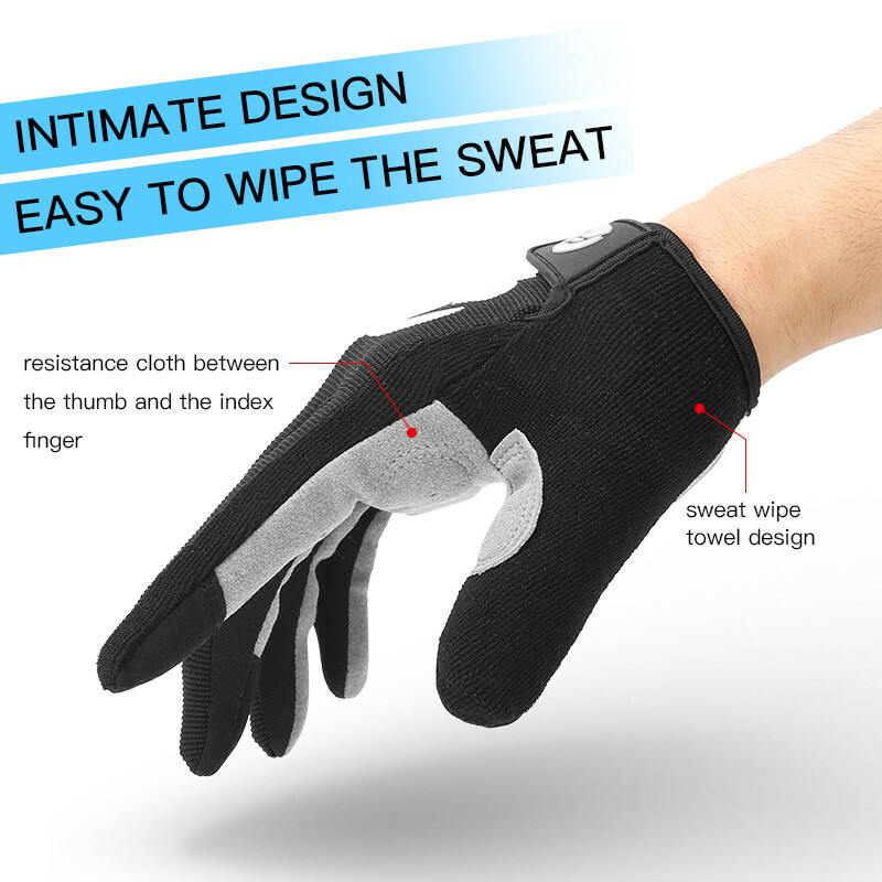Bicycle Cycling Gloves Full Finger Anti Slip Gel Pad Motorcycle MTB Bike Gloves