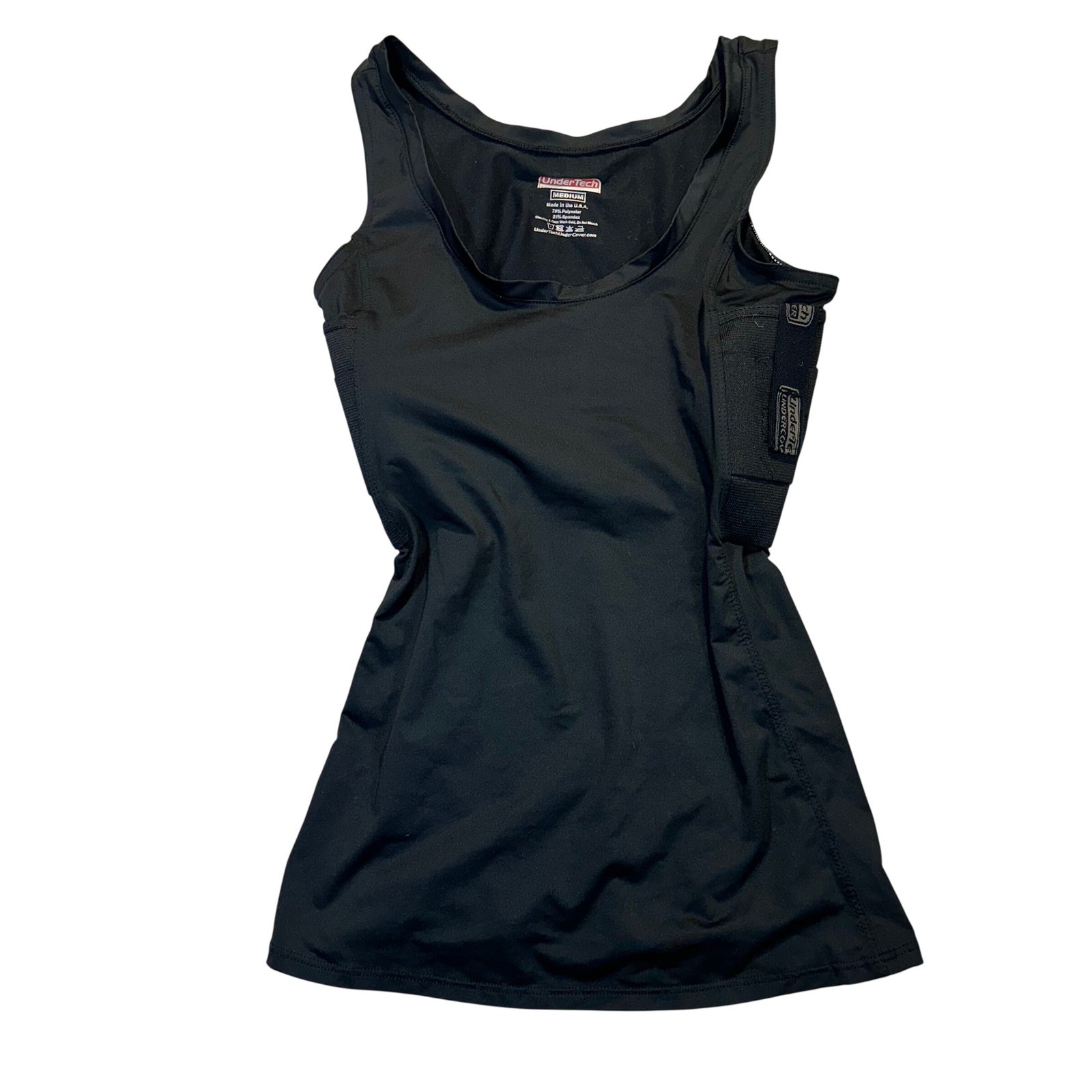 UnderTech Concealed Carry Tank Top Women Medium Black Tactical Compression Shirt