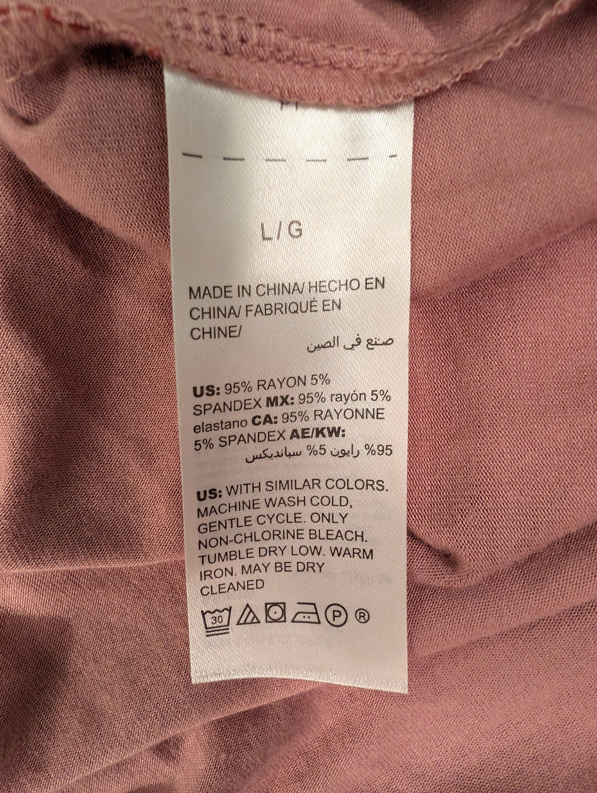 Soma Tunic Tee L Burgundy Pink Floral Asymmetrical 3/4 Sleeve Stretch NWT Soft