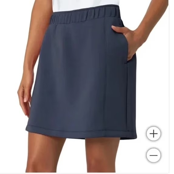 Mondetta Women’s High Rise Walking Skort, Navy, Size 2XLarge