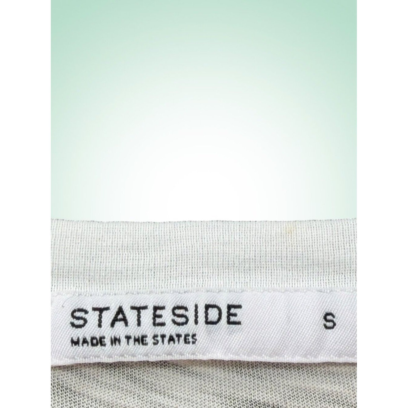 Stateside Cycle Court Supima Cotton Asymmetric Twist Tee White S