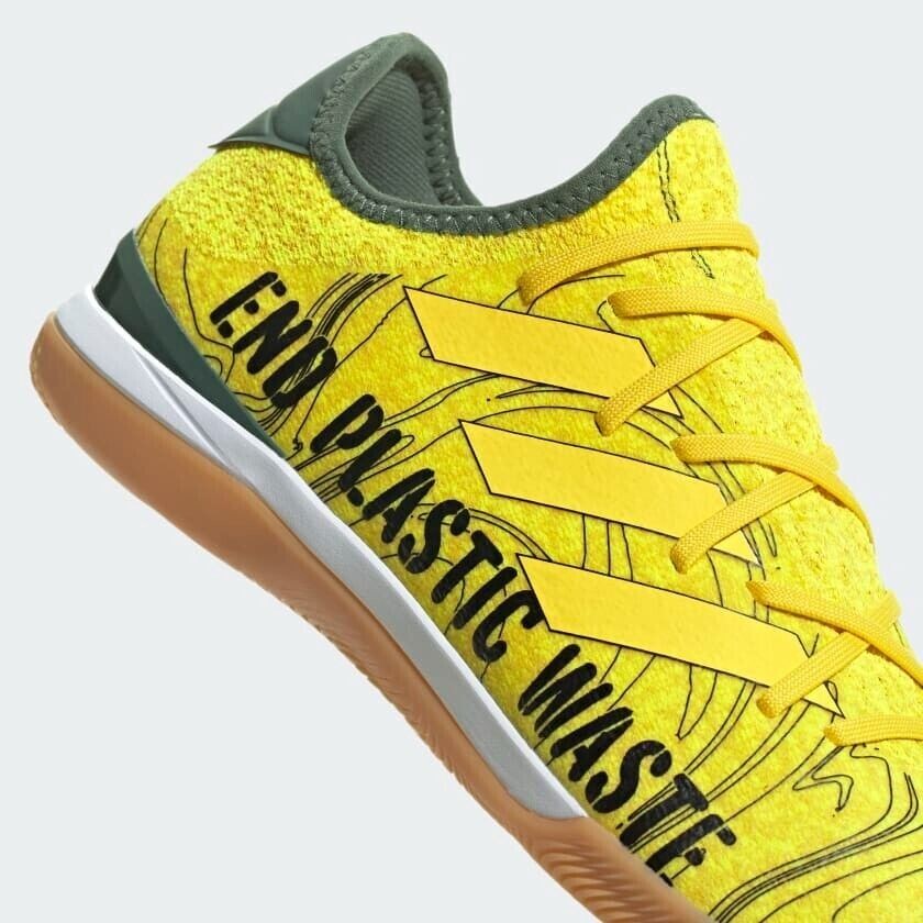Adidas Gamemode Indoor Soccer Shoe HR1741 Yellow End Plastic Waste Men’s sz 9-11