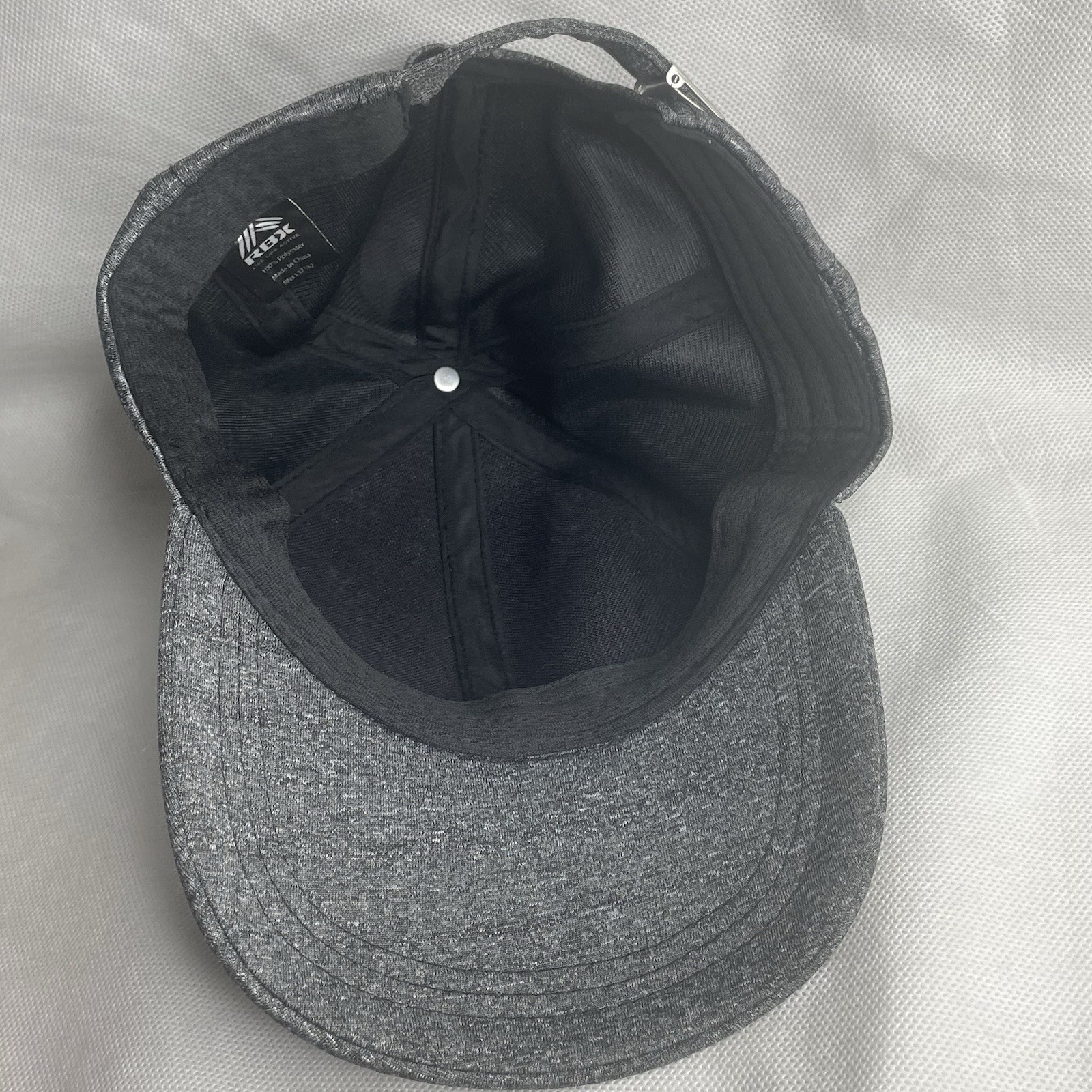 RBX Athletic Exercise Hat Gray Adjustable Strapback Baseball Rugged Bear Dad Cap