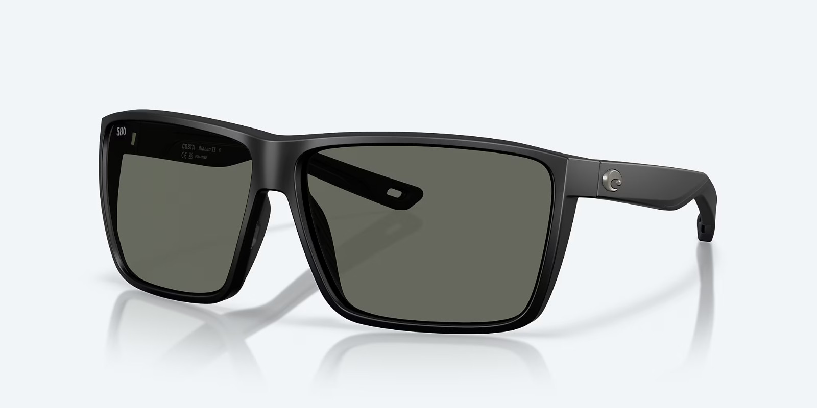 Costa Del Mar Sunglasses RINCON II Matte Black / Gray Polarized Glass 580G Lens