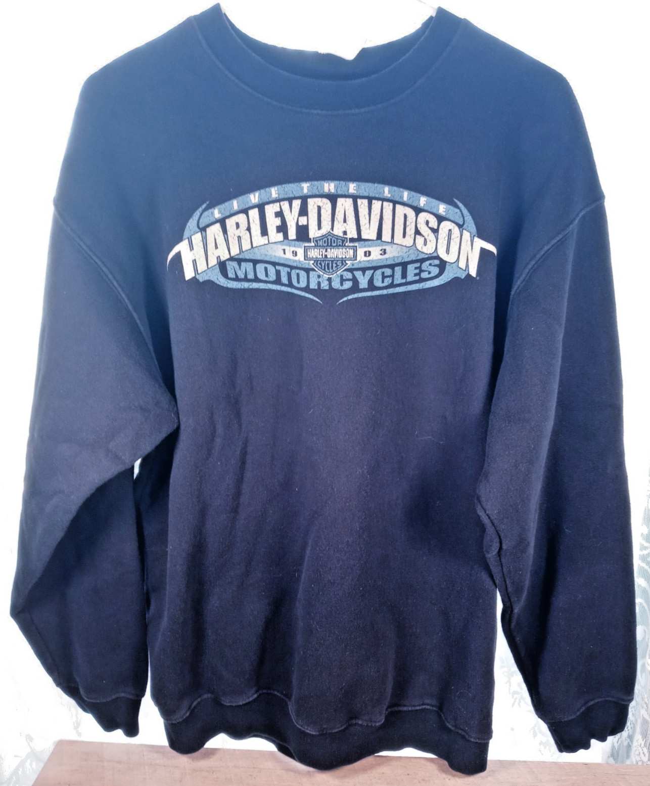 Harley-Davidson Y2K Battlefield Gettysburg, PA Graphic Print Sweatshirt Size L