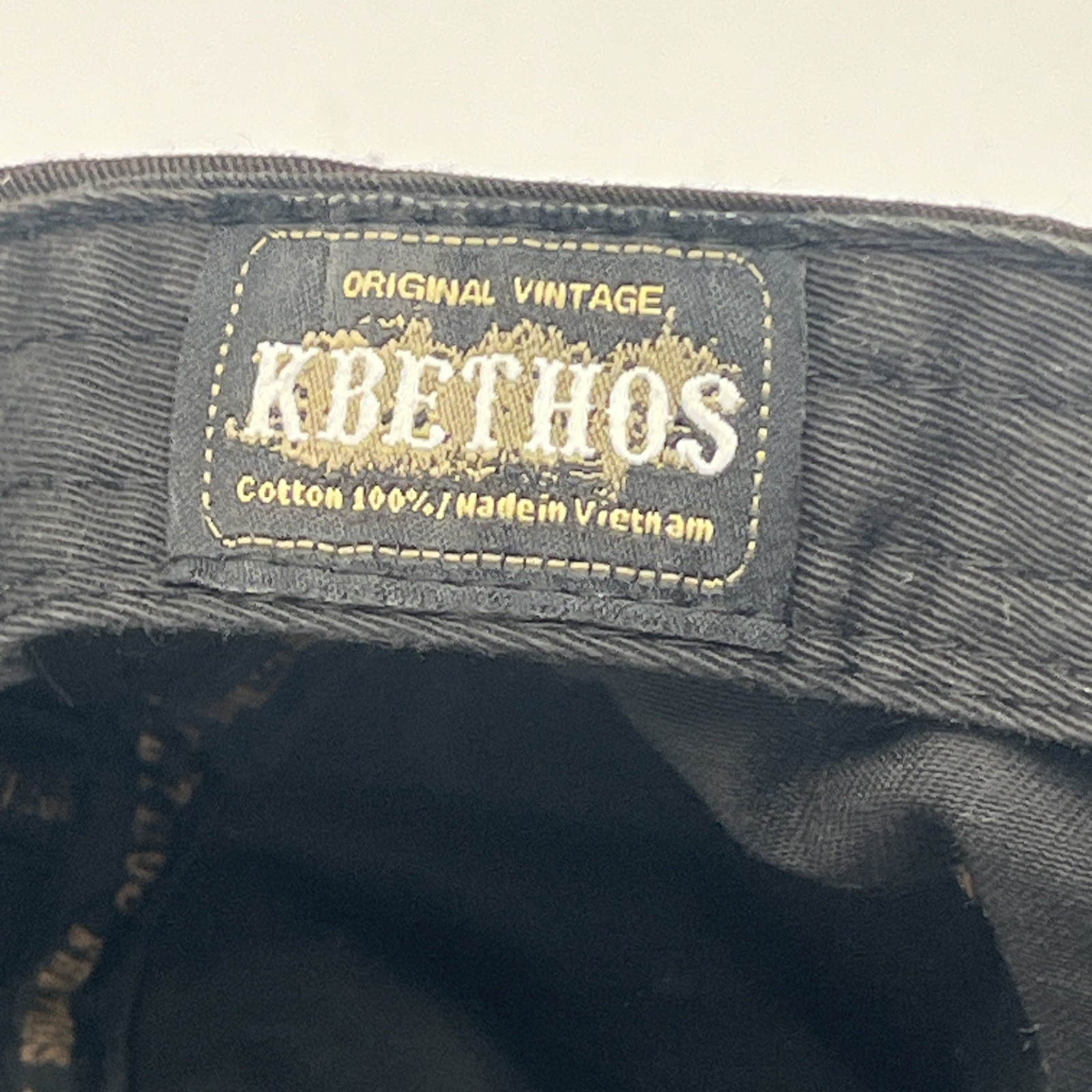Kbethos Y2K Style Cap Peace Sign Rhinesones Distressed Style