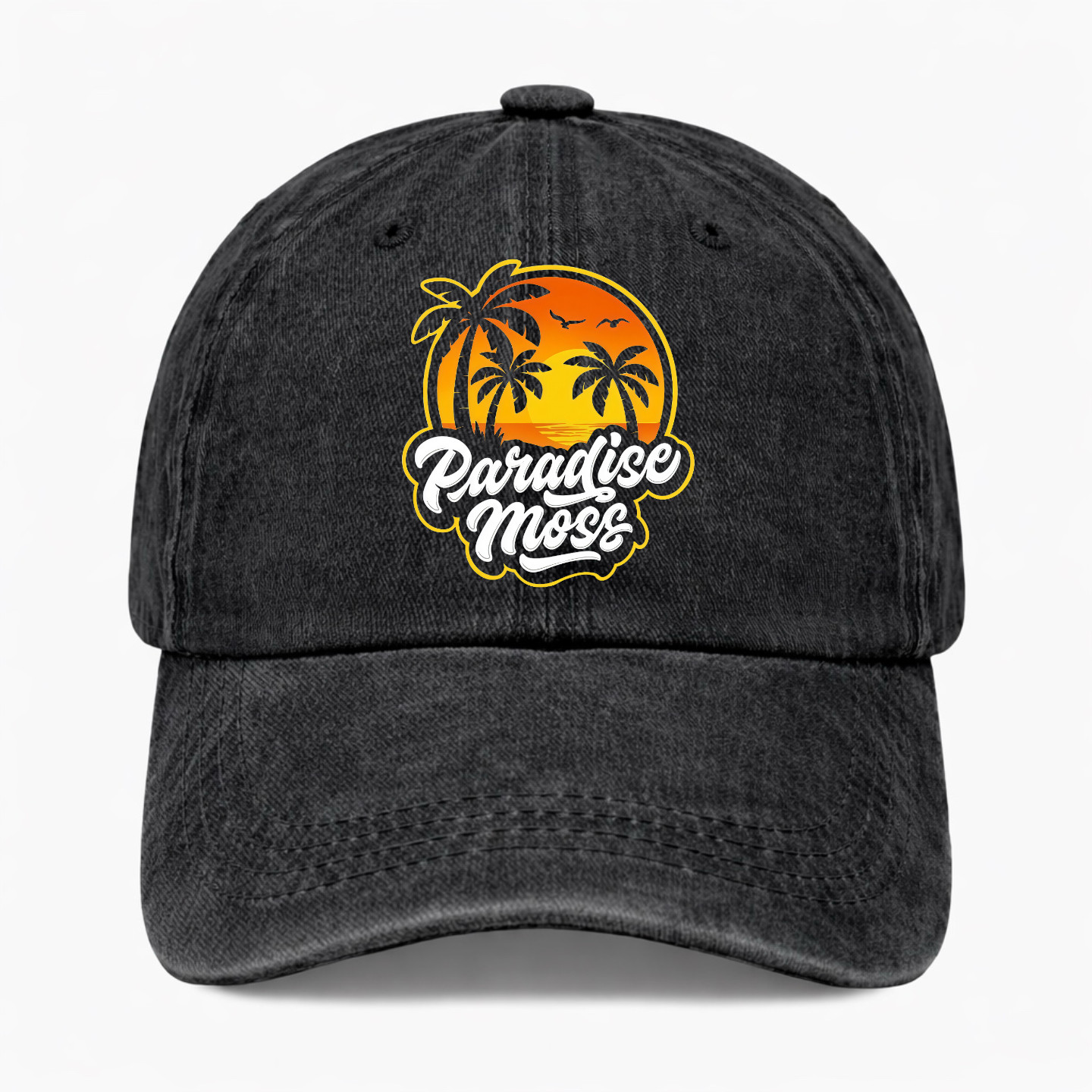 Paradise Mode Baseball Hat Vintage Washed Beach Dad Cap Tropical Vacation Gift