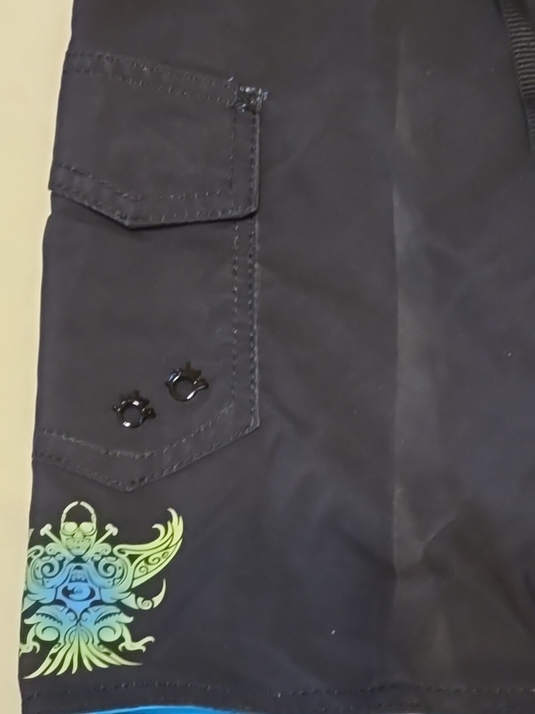 Quicksilver Kids Boys Swim Trunks Board Short S 23 Black Yellow Green Blue New