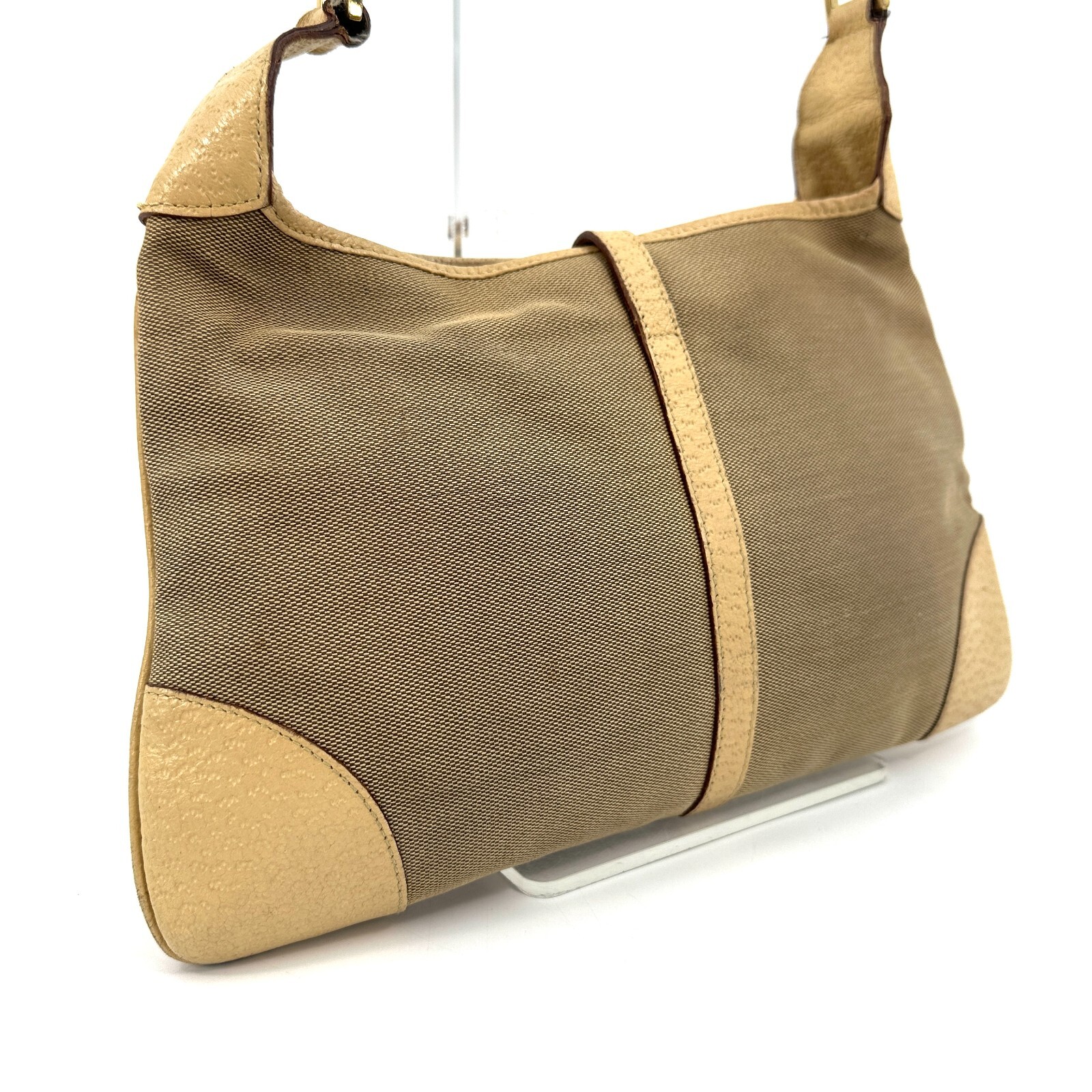 Gucci bamboo jackie shoulder bag Purse Canvas Authentic