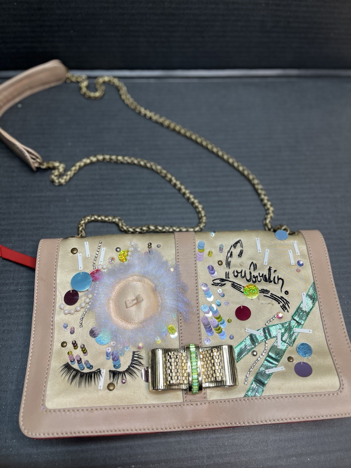 Christian Louboutin Sweet Charity Make Up Trash Clutch