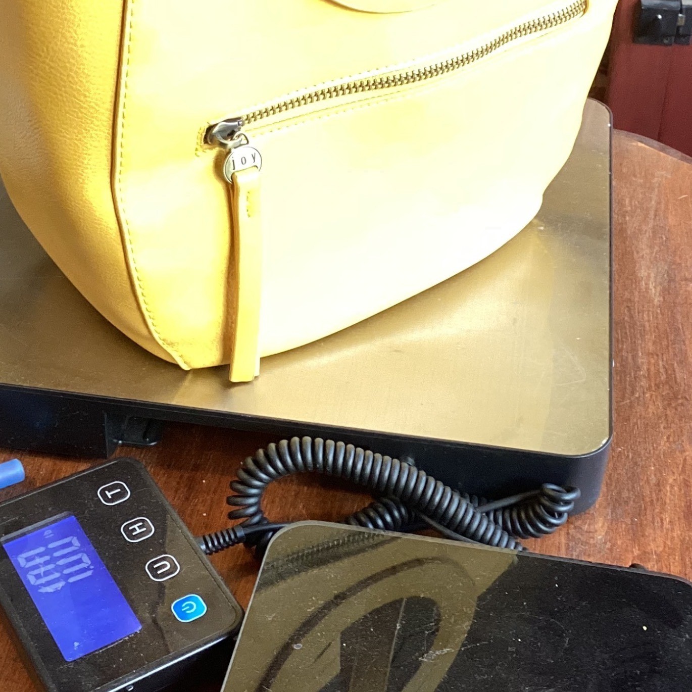 Joy Susan Yellow 100% Vegan Leather Circular Handle Crossbody Handbag Satchel