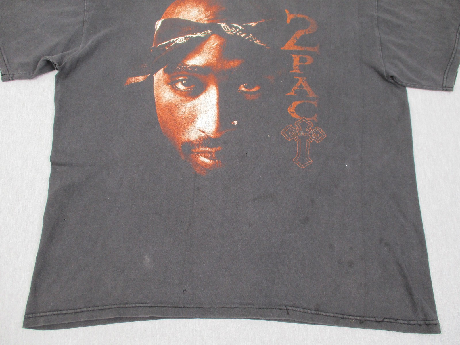 Vintage 2Pac Shirt Mens Large Black Winterland Rap Graphic Tee Exodus Hip Hop