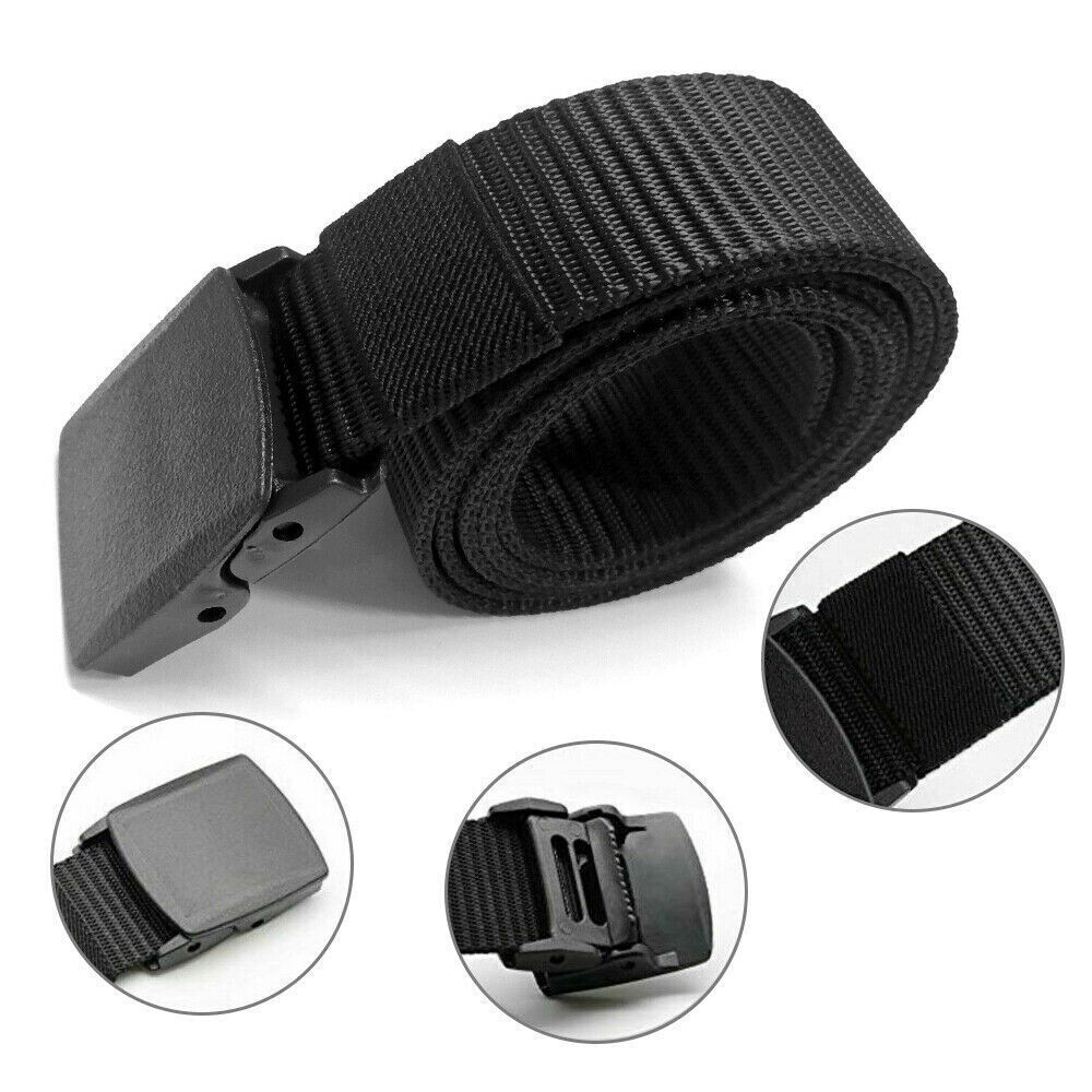 Men’s Casual Military Tactical Belt Army Security Adjustable Quick Release Belt