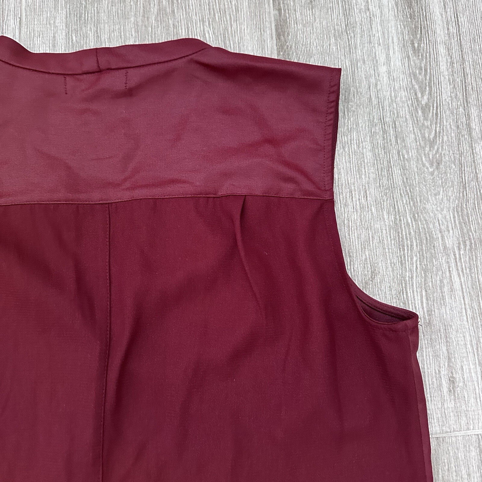Trouvé Burgundy Sleeveless Top Size S