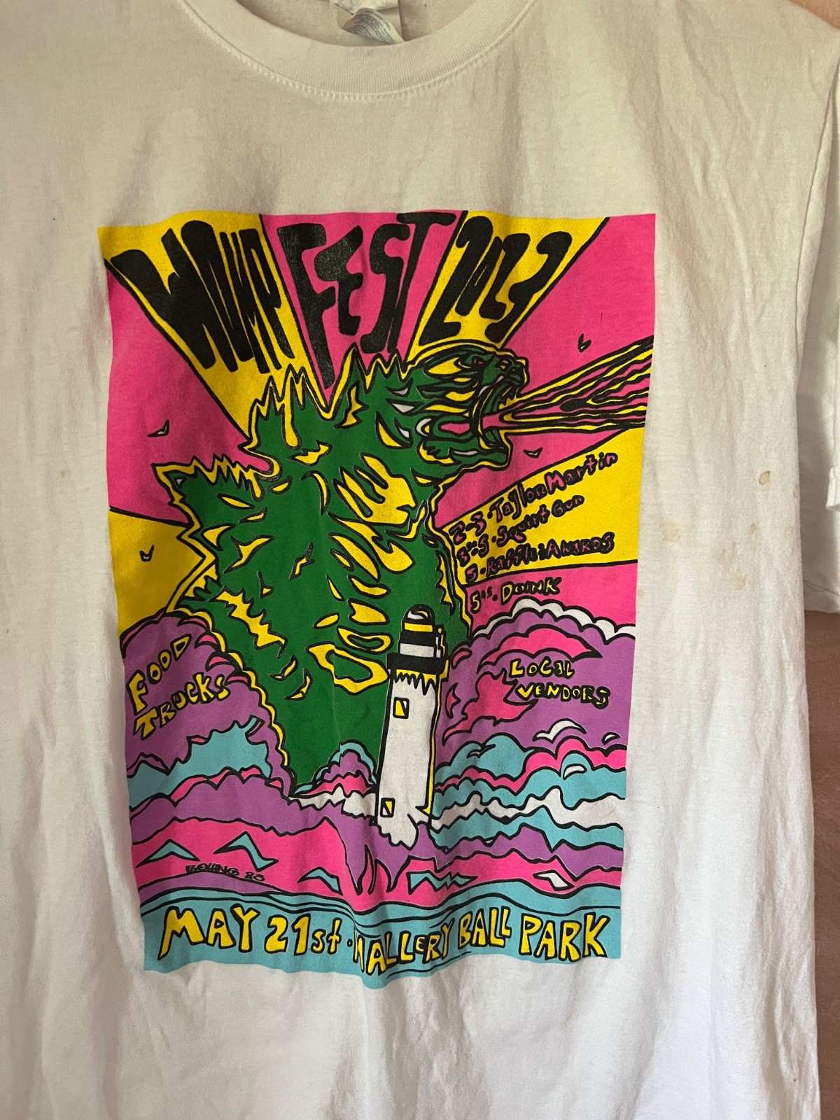 Womp Fest 2023 T Shirt Haller Ball Park Psychedelic Graphic Festival Tee