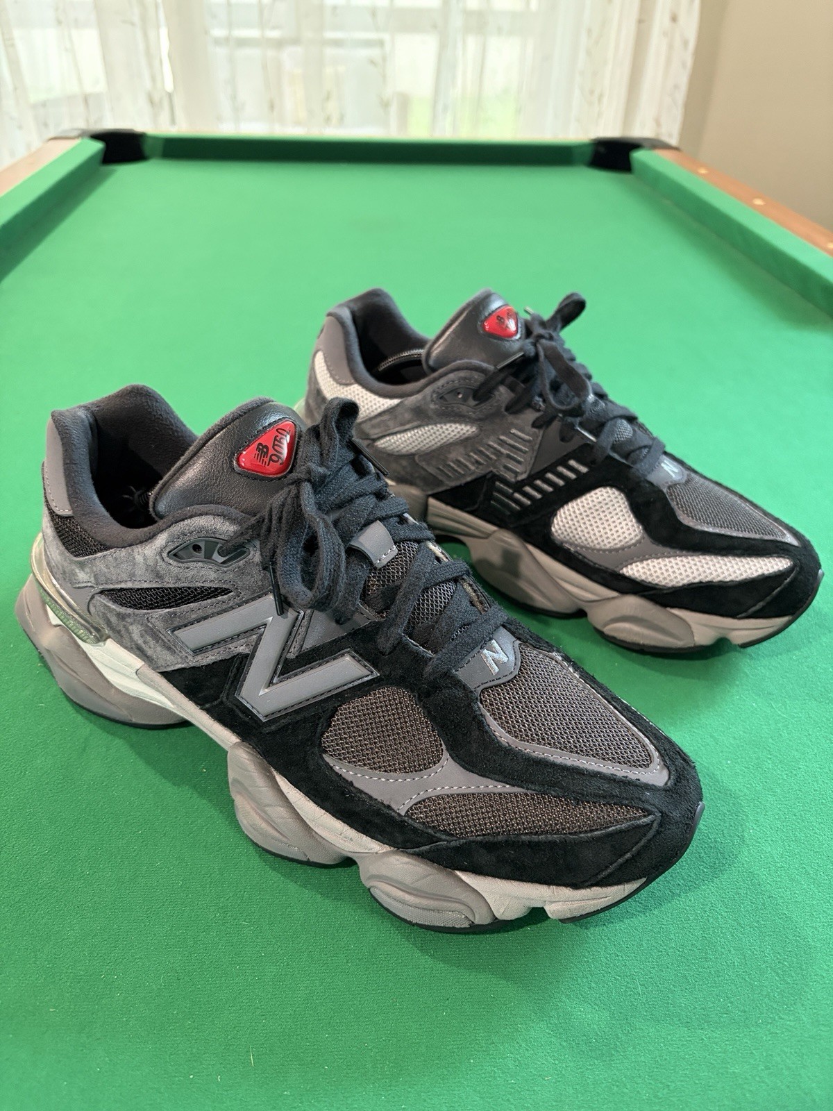 New Balance 9060 Men Size 12 D Black Castlerock Gray Comfort Sneaker U9060BLK