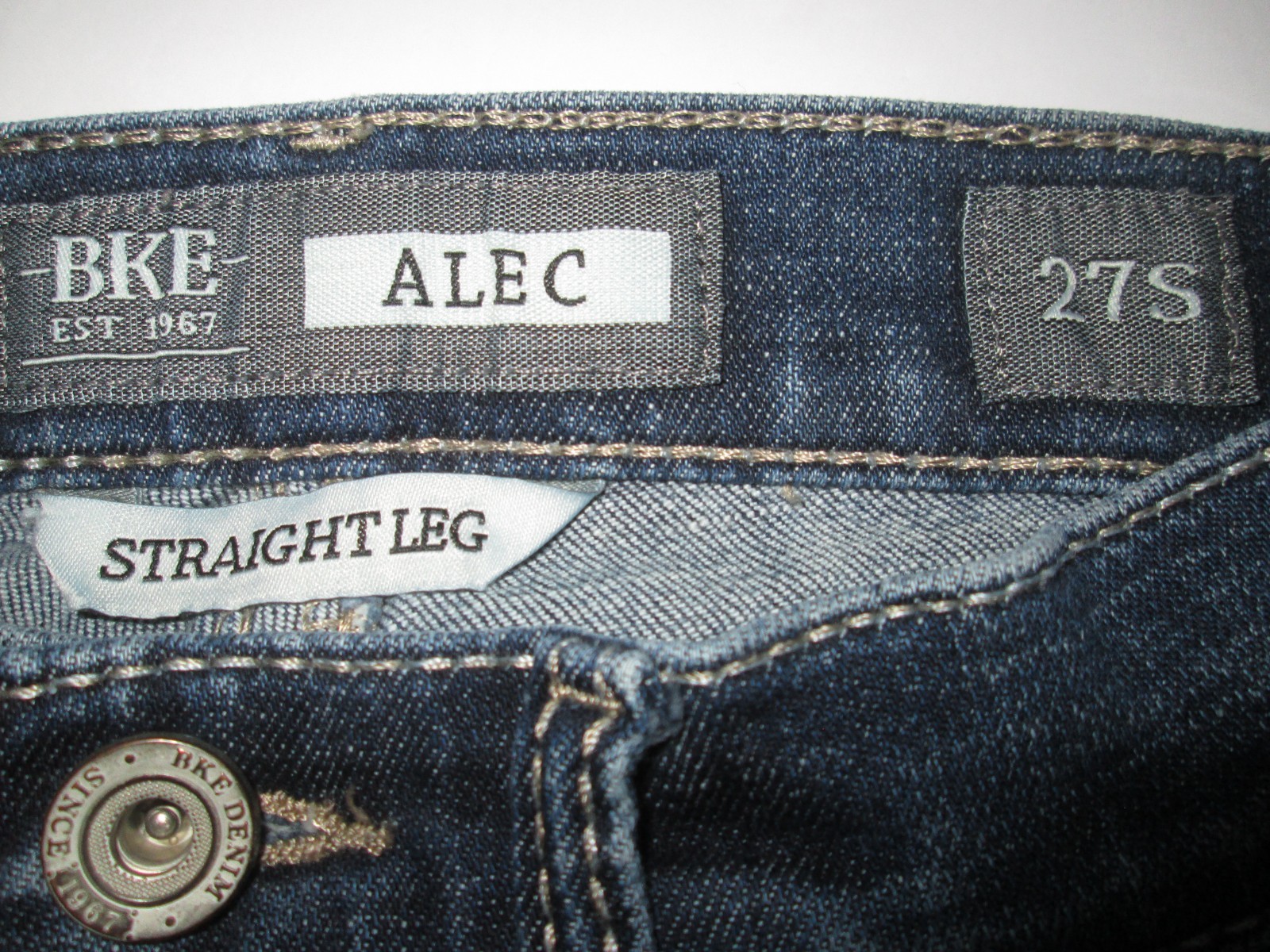 Buckle BKE Aiden Straight Stretch Jeans Men’s Tag Size 27 x 30