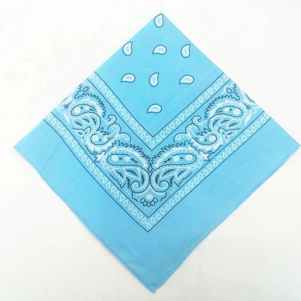 Bandana 100% Cotton Double Sided Print Paisley Cowboy Scarf Party Favor Headband