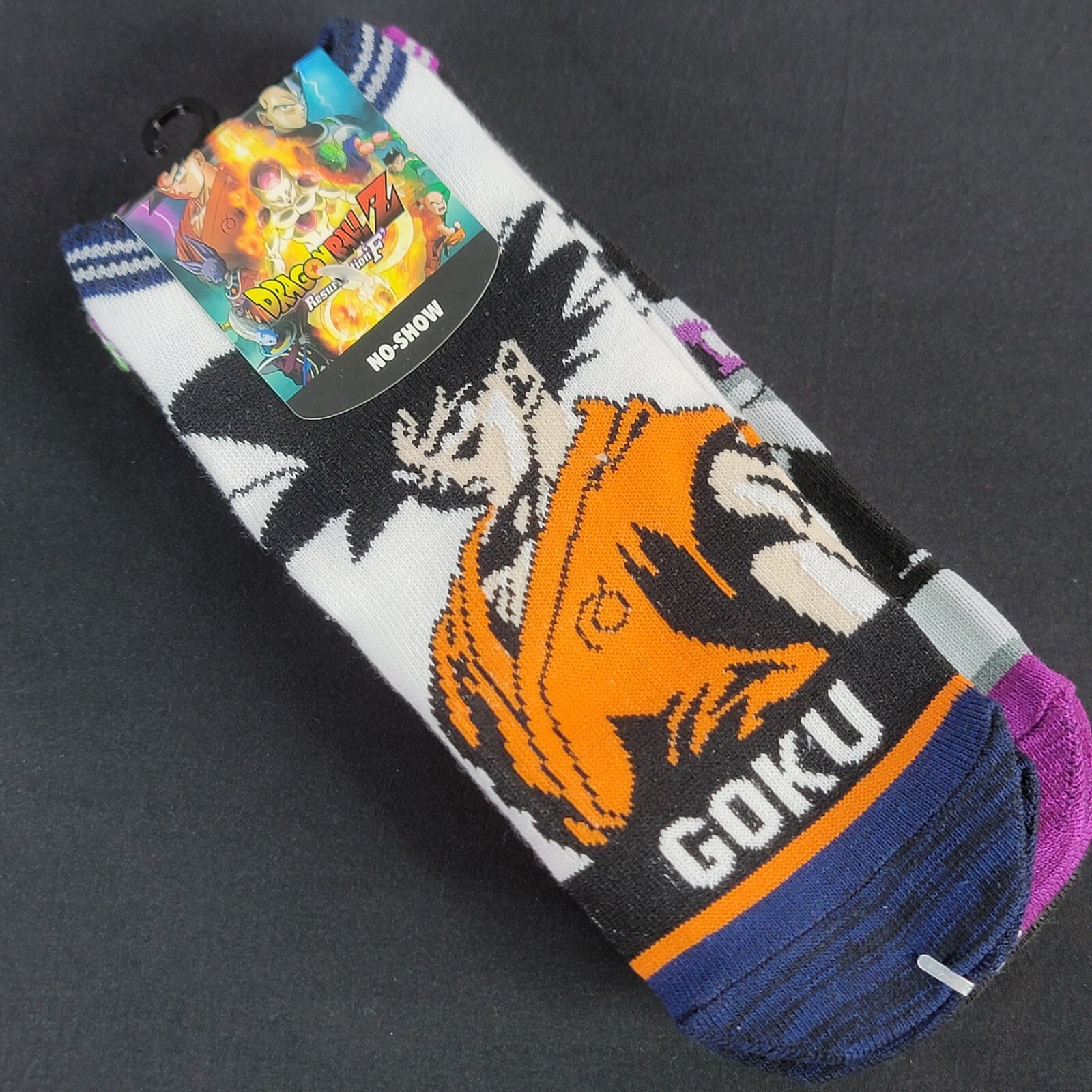 Dragon Ball Z No Show Below Ankle Socks 5-Pair Pack Unisex Men’s 9-11