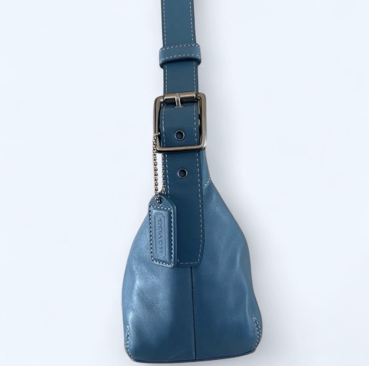 Coach Legacy Demi Hobo 9564 Teal Leather Y2K Shoulder Bag NWT