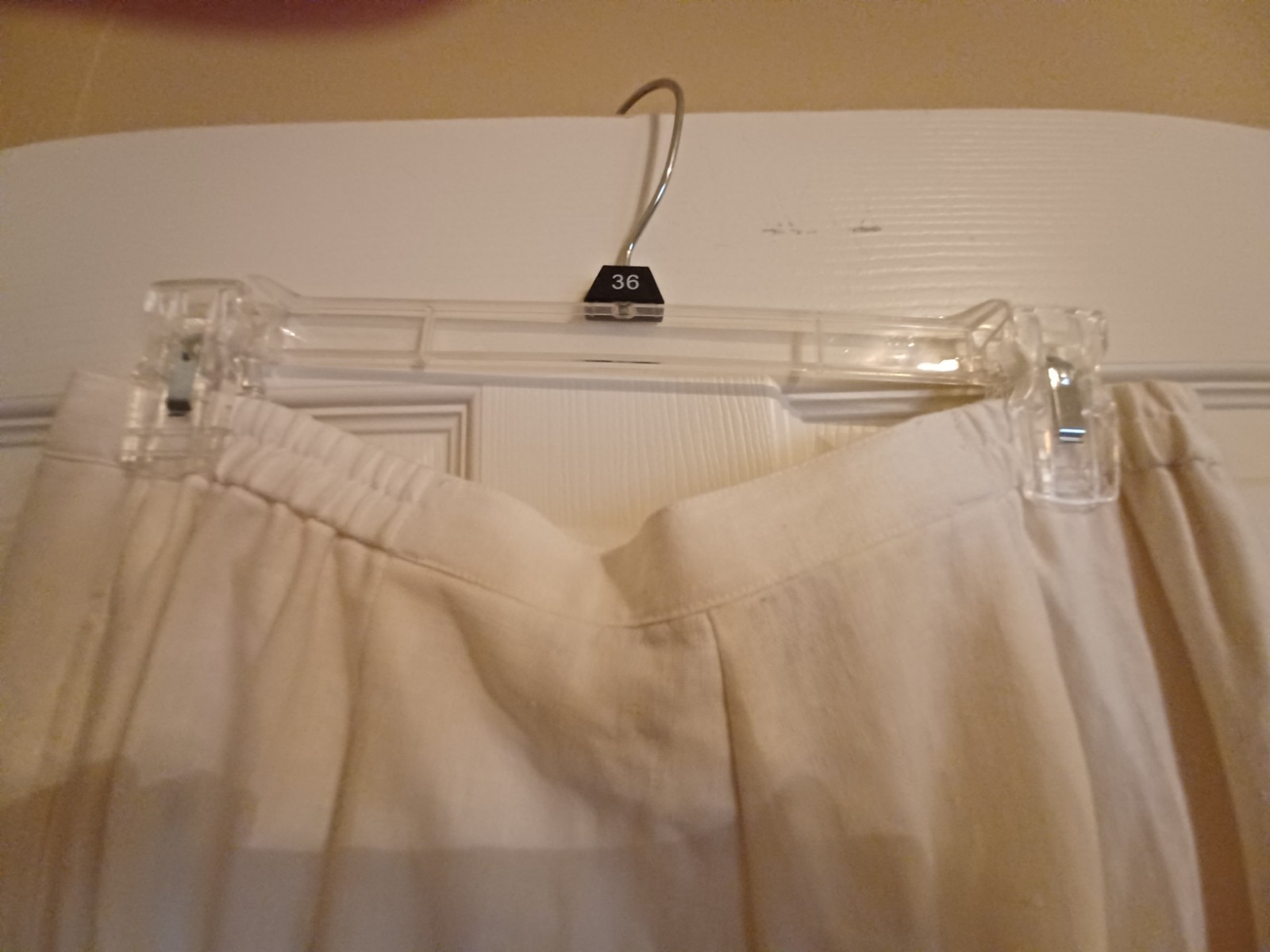 Norton McNaughton Women’s White Summer Linen Pants – Size 10T – NWT