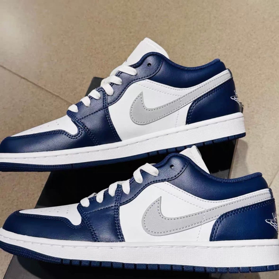 Nike Air Jordan 1 Low OG “White Blue” Men’s Shoes