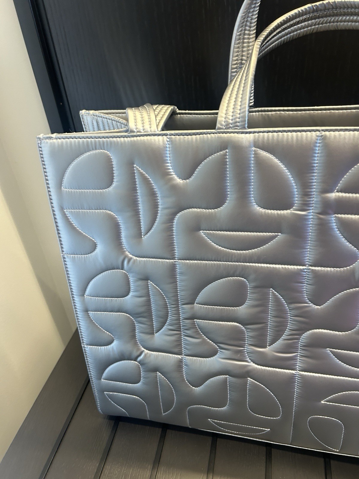 Telfar X Moose Knuckles Silver Shopper Tote Padded New with Tags