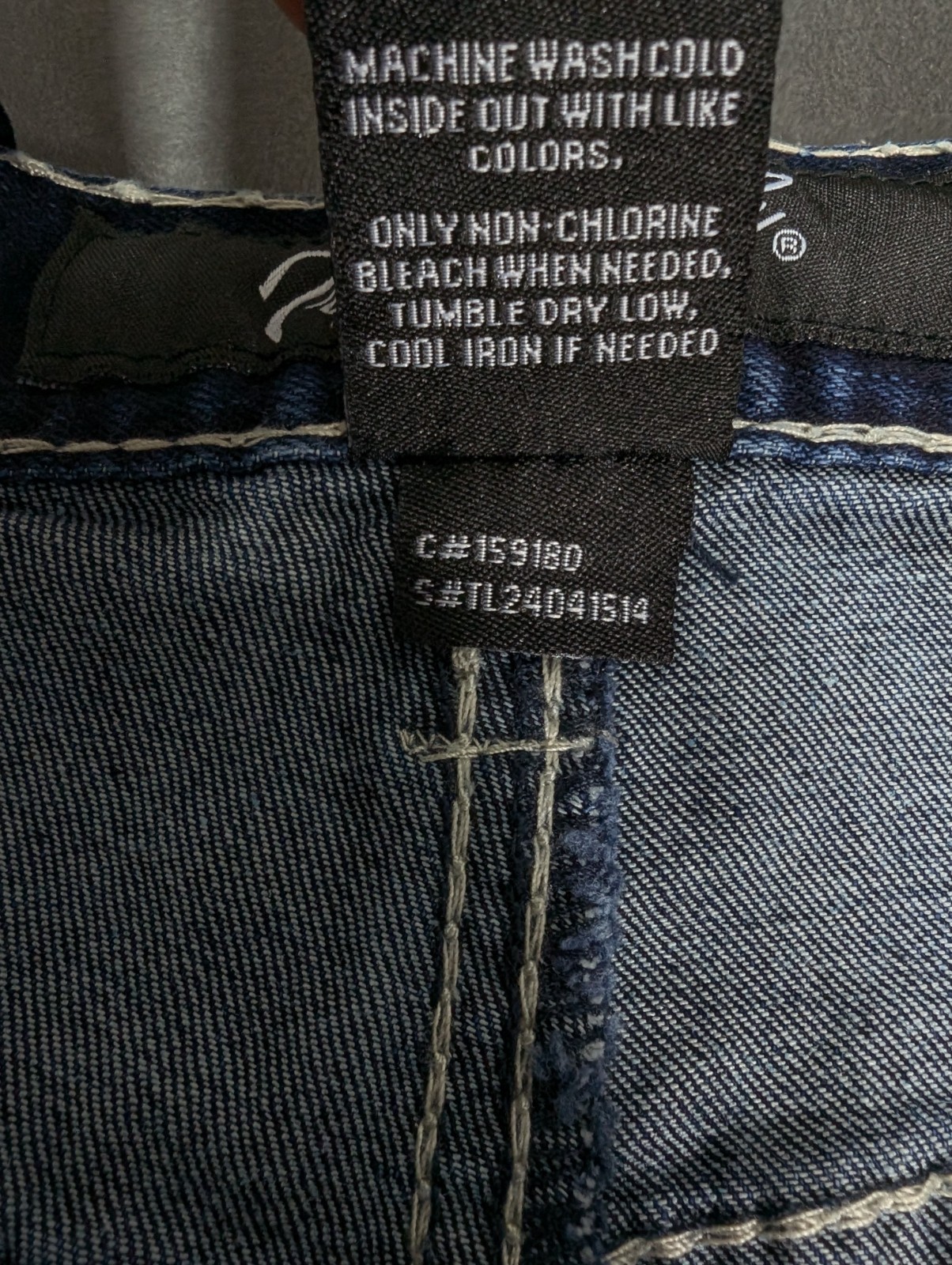 True Luck Straight Leg Jeans Men’s Size 30×32 32×32 Gold Stitched Pockets