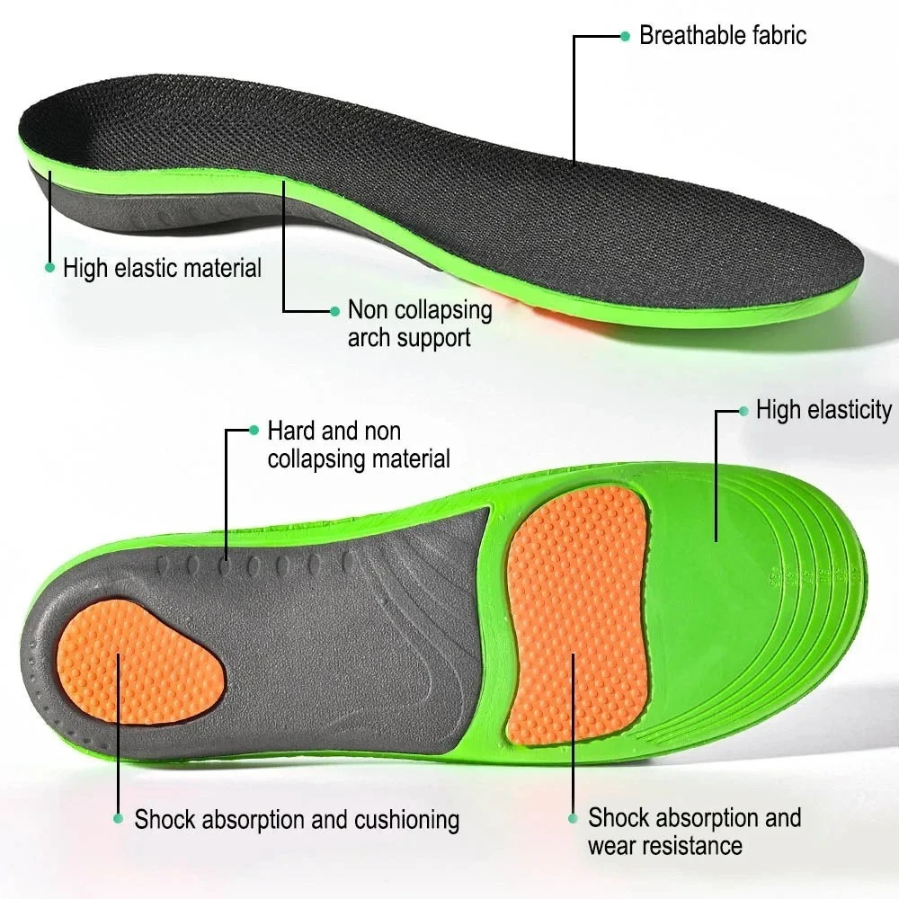 Orthotic Shoe Insoles Inserts Flat Feet High Arch Support for Plantar Fasciitis