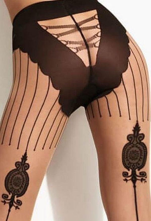 Griffith Patterned Fashion Pantyhose 20 Denier Seamed Tights