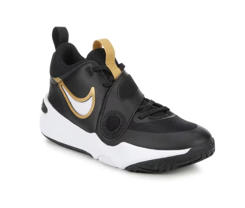 Nike Kids’ Grade School Team Hustle D11 Shoes (Black, Size 12C, 13C, 5Y, 6Y, 7Y)