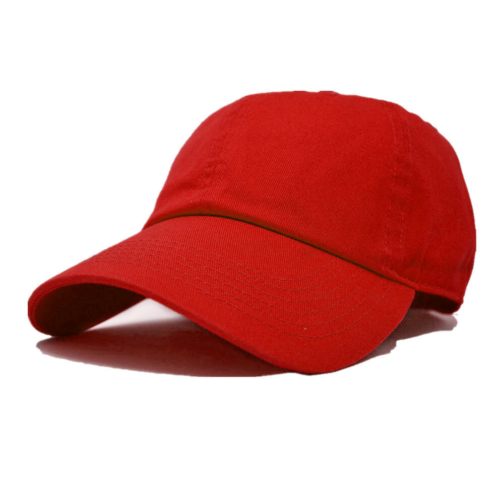 Mens Womens Baseball Caps Hat Washed Adjustable Cotton Plain Solid Dad Ball Cap